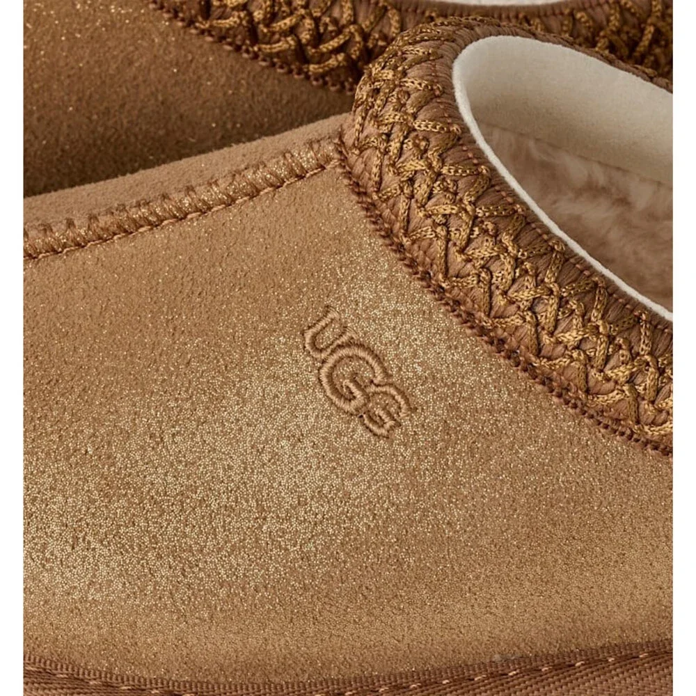 UGG Tazz Dazzle 1174130K-CHE Slipper Kids US 2 Chestnut Suede Slip On ZOGG3595